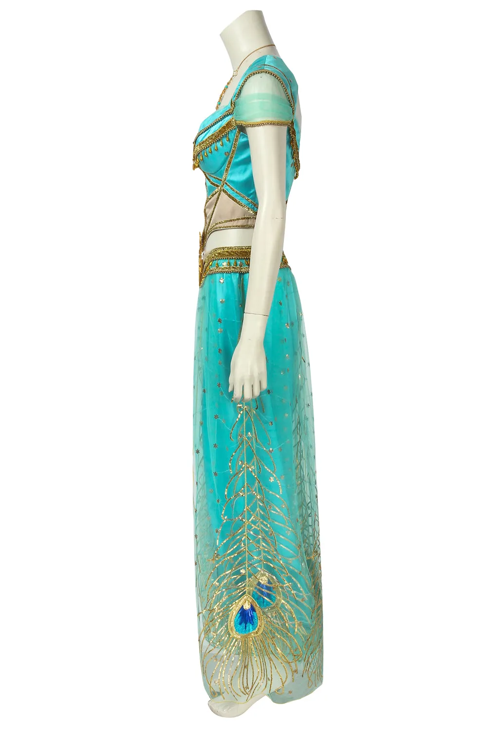 2019 Movie Aladdin Princess Jasmine Cosplay Costume