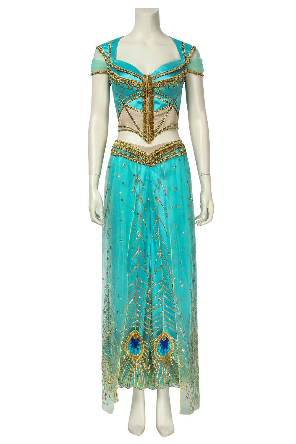 2019 Movie Aladdin Princess Jasmine Cosplay Costume