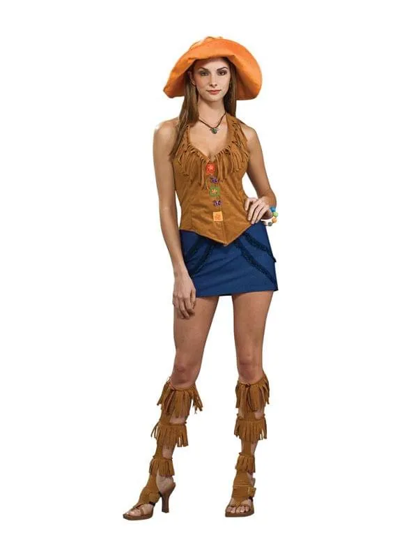60's Girl Orange Costume Adult