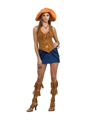 60's Girl Orange Costume Adult