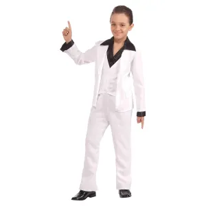 70's Disco Fever White Suit Child Costume