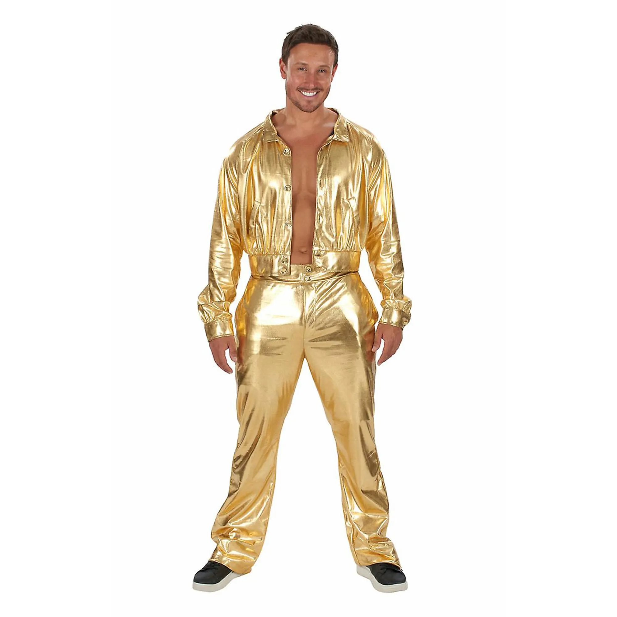 70's Gold Suit Disco Man Adult Costume