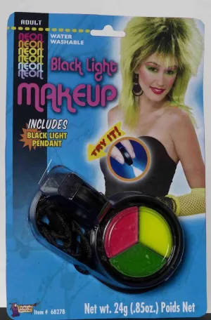 80's Punk Neon Pink, Yellow, And Green Costume Makeup