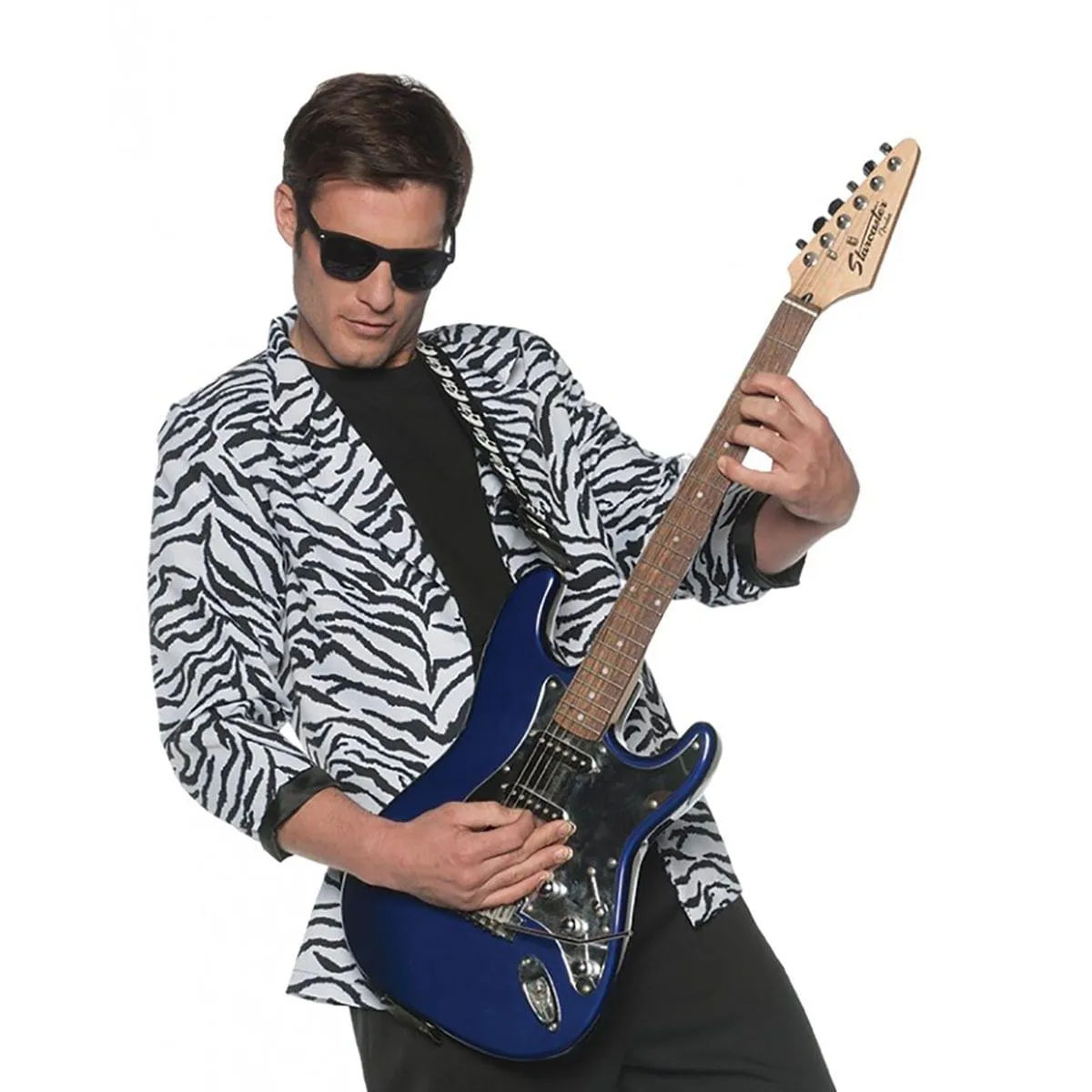 80's Zebra Blazer White Adult Costume
