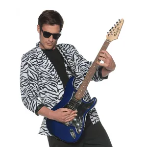 80's Zebra Blazer White Adult Costume