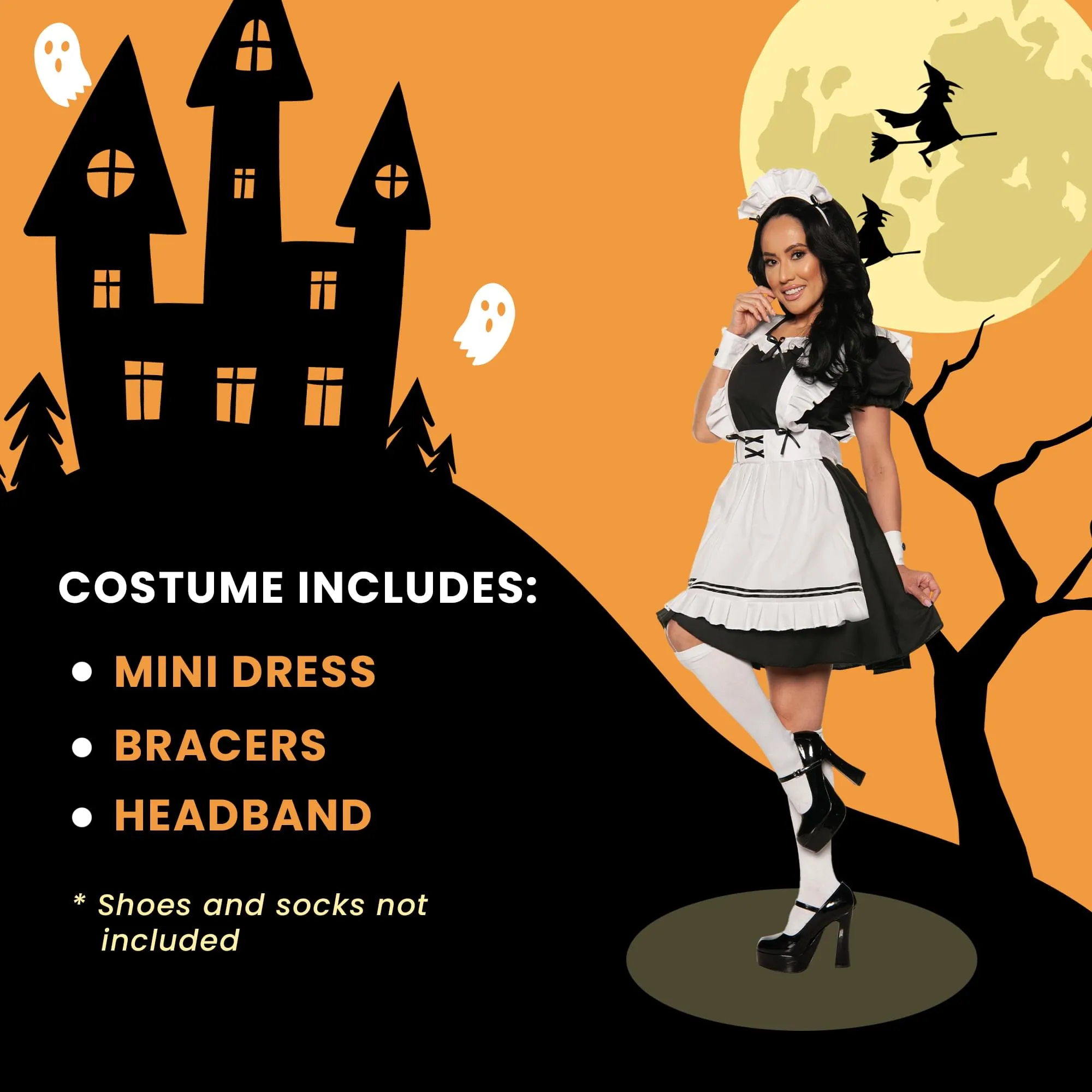 Anime Cosplay French Maid Adult Costume