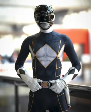 BLACK POWER RANGER bodysuit