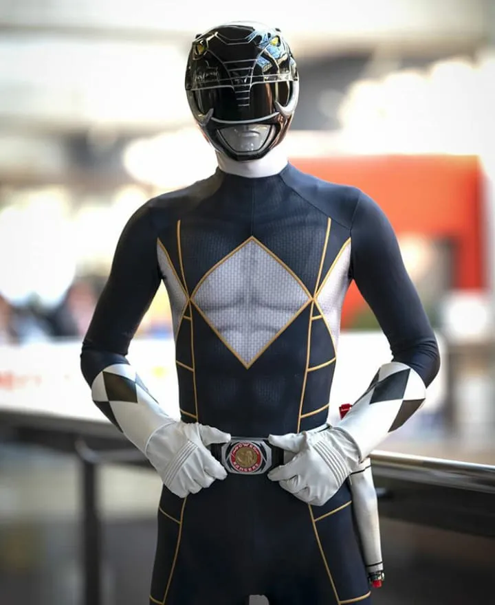 BLACK POWER RANGER bodysuit