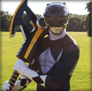 BLACK POWER RANGER bodysuit