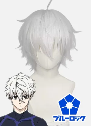 Blue Lock Nagi Seishiro Short Silver White Cosplay Wig TB1686