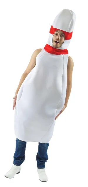 Bowling Pin Adult Costume, One Size