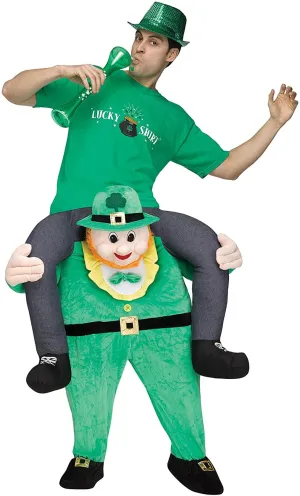 Carry Me Leprechaun Costume Adult Standard