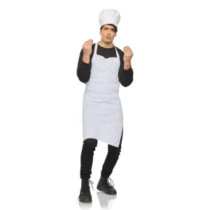 Chef Hat & Apron Adult Costume Kit