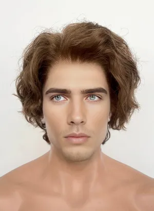 Clair Obscur: Expedition 33 Gustave Brown Curly Lace Front Synthetic Men's Wig LF8054