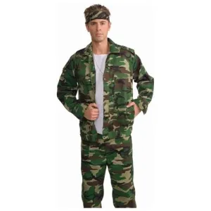 Combat Hero Camouflage Costume Jacket Adult