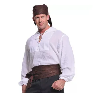 Cream Pirate Men's Costume Shirt