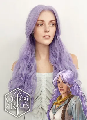 Critical Role: Imogen Temult Wavy Pastel Purple Lace Front Wig LF5110