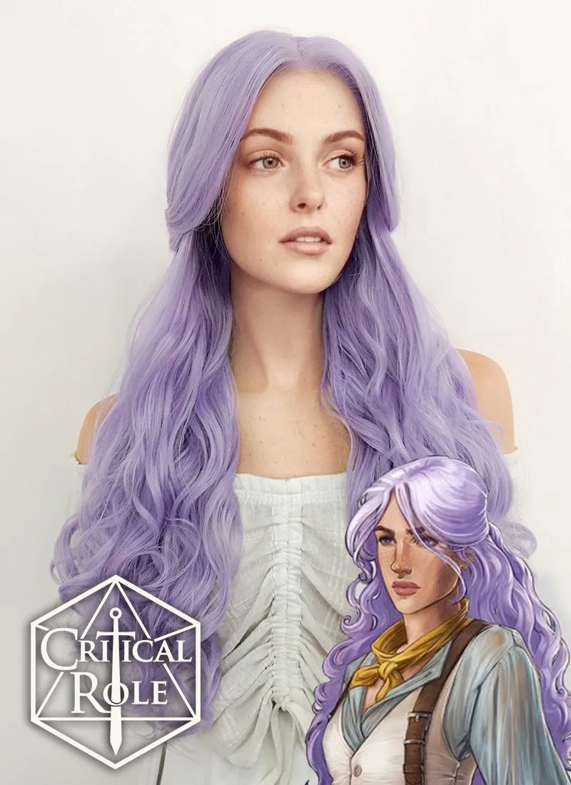 Critical Role: Imogen Temult Wavy Pastel Purple Lace Front Wig LF5110