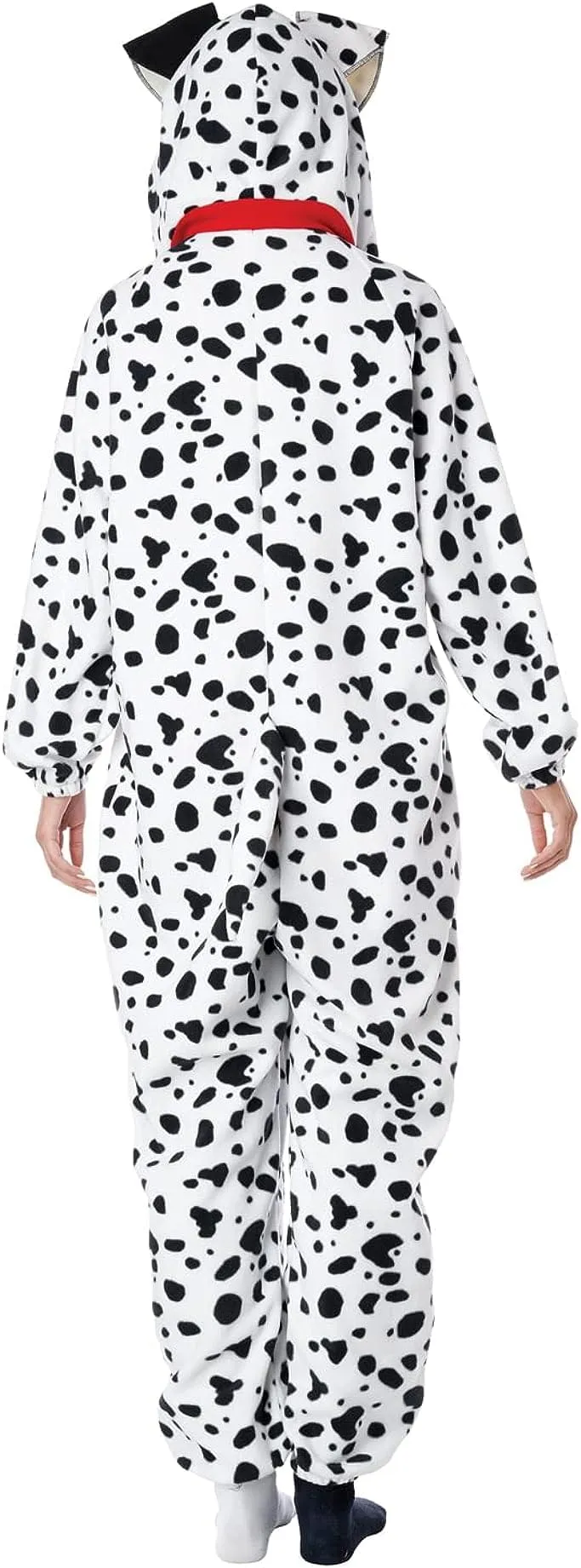 Dalmatian Adult Fleece Jumpsuit Costume