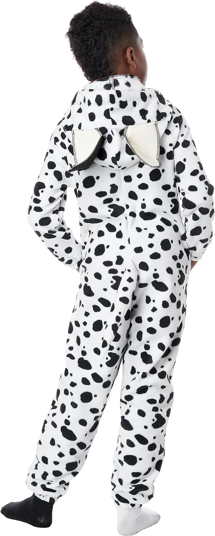 Dalmatian Pup Child Fleece Jumpsuit Costume
