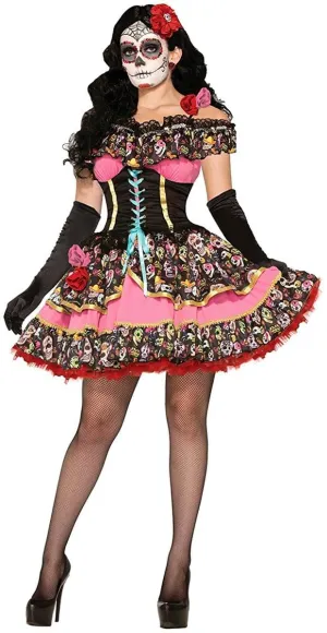 Day Of The Dead Senorita Adult Costume