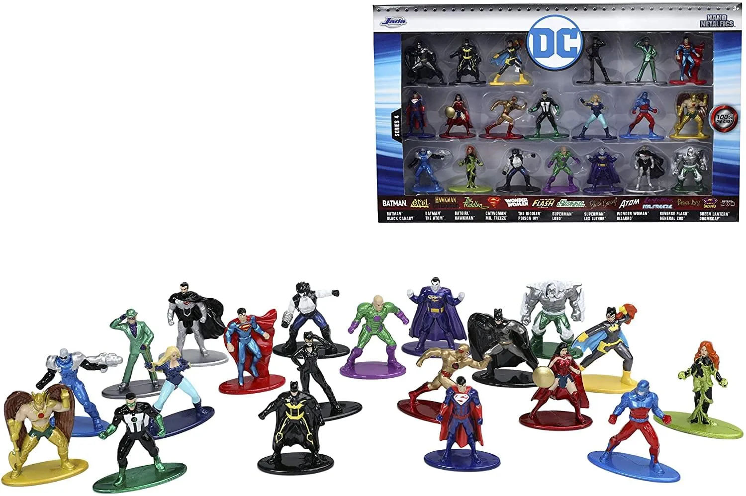 DC Comics Wave 4 Nano Metalfigs  20 Pack | 1.65 Inch Die-Cast Metal Figures
