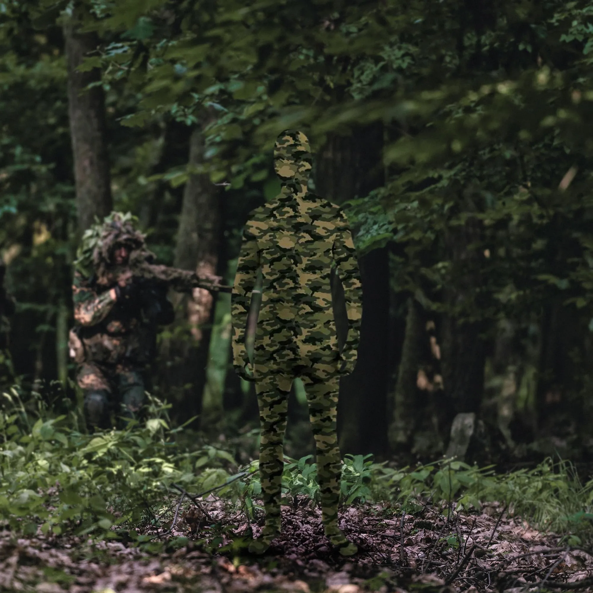 Disappearing Man Invisible Costume Jumpsuit Child: Camo