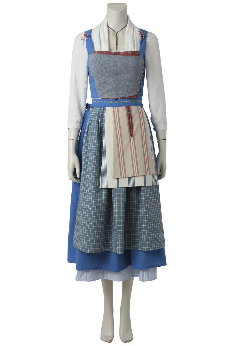 Disney 2017 Movie Beauty And The Beast Belle Dress Cosplay Costume