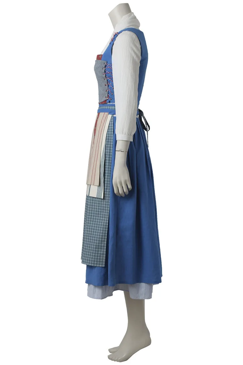 Disney 2017 Movie Beauty And The Beast Belle Dress Cosplay Costume