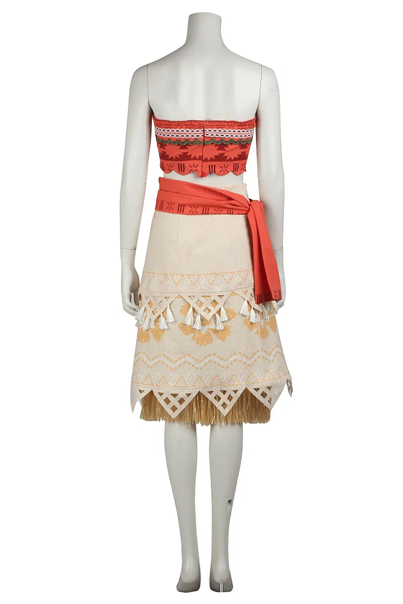 Disney Animation Princess Moana Cosplay Costume