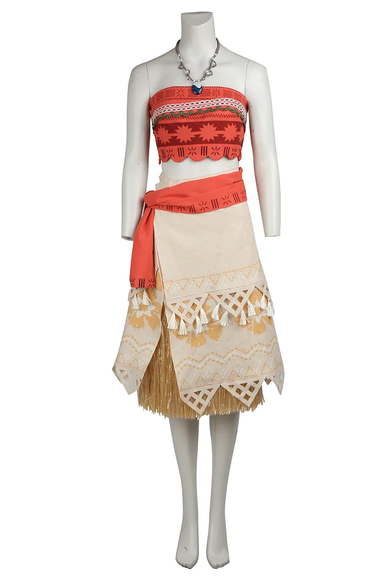 Disney Animation Princess Moana Cosplay Costume