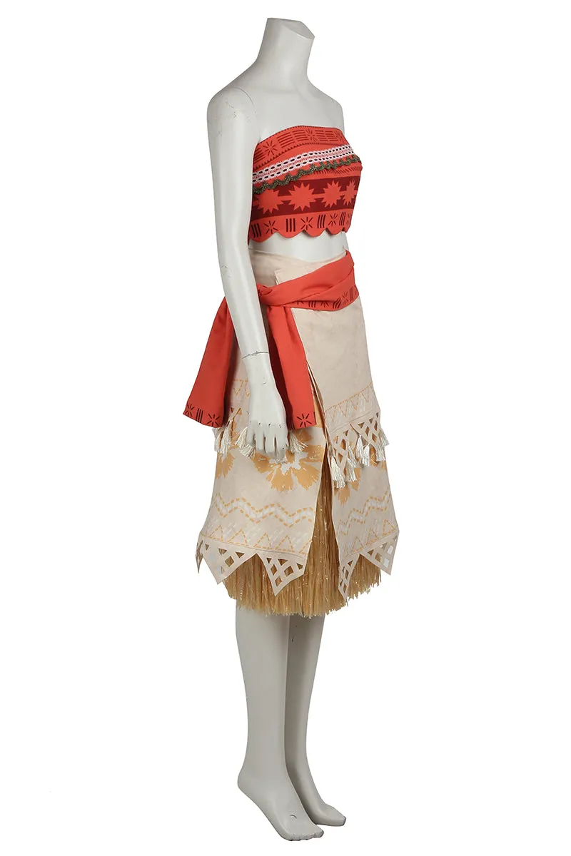 Disney Animation Princess Moana Cosplay Costume
