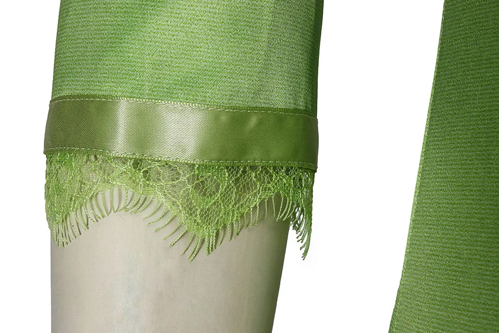 Disney Frozen 2 Anna Green Cosplay Costume