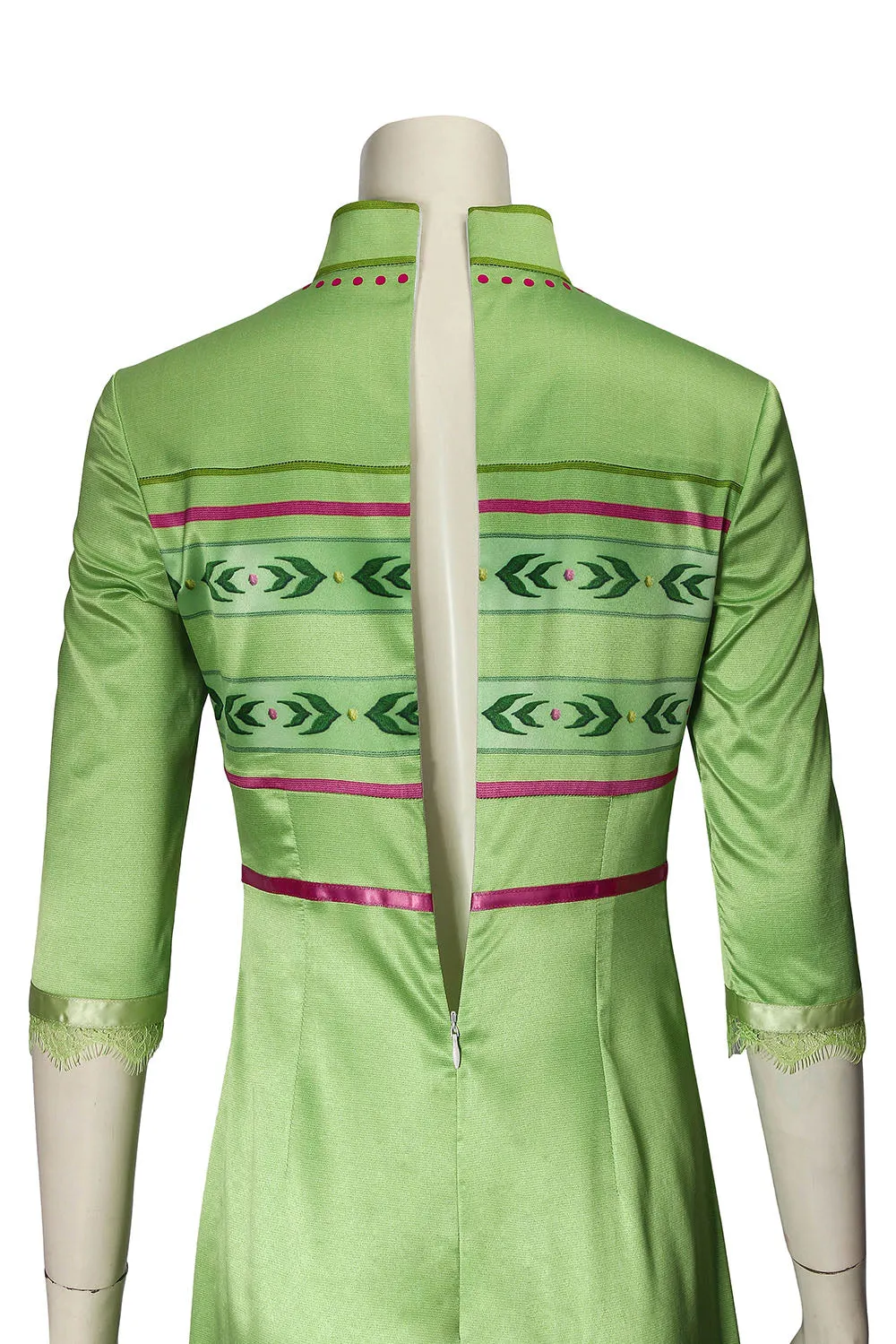 Disney Frozen 2 Anna Green Cosplay Costume