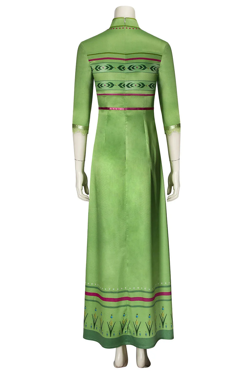 Disney Frozen 2 Anna Green Cosplay Costume