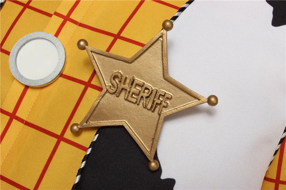 Disney Toy Story Sheriff Woody Cowboy Cosplay Costumes With Boots