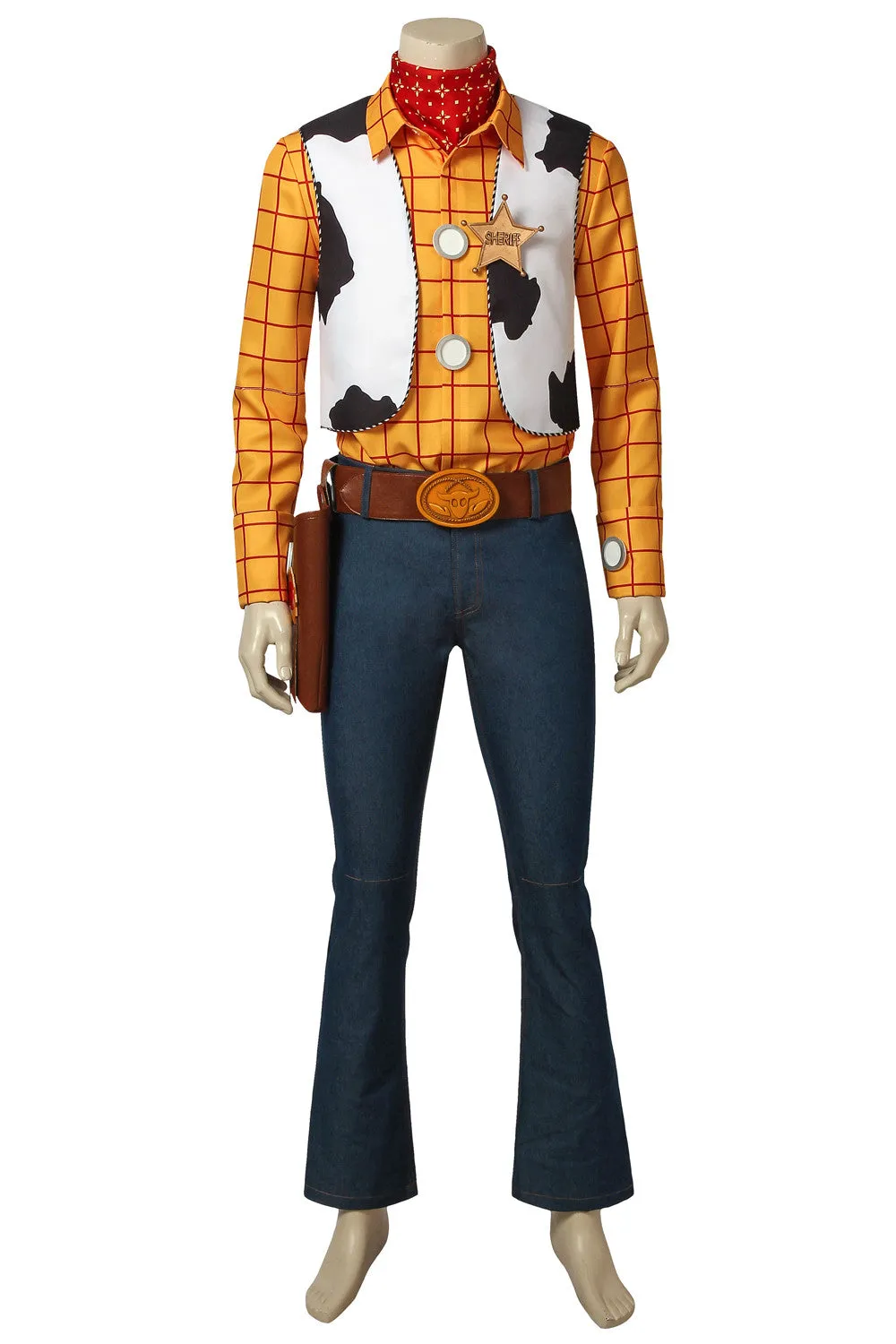 Disney Toy Story Sheriff Woody Cowboy Cosplay Costumes With Boots