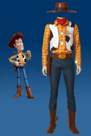 Disney Toy Story Sheriff Woody Cowboy Cosplay Costumes With Boots