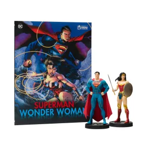 Eaglemoss DC Comics Superman and Wonder Woman Plus Collectibles Book and Figures