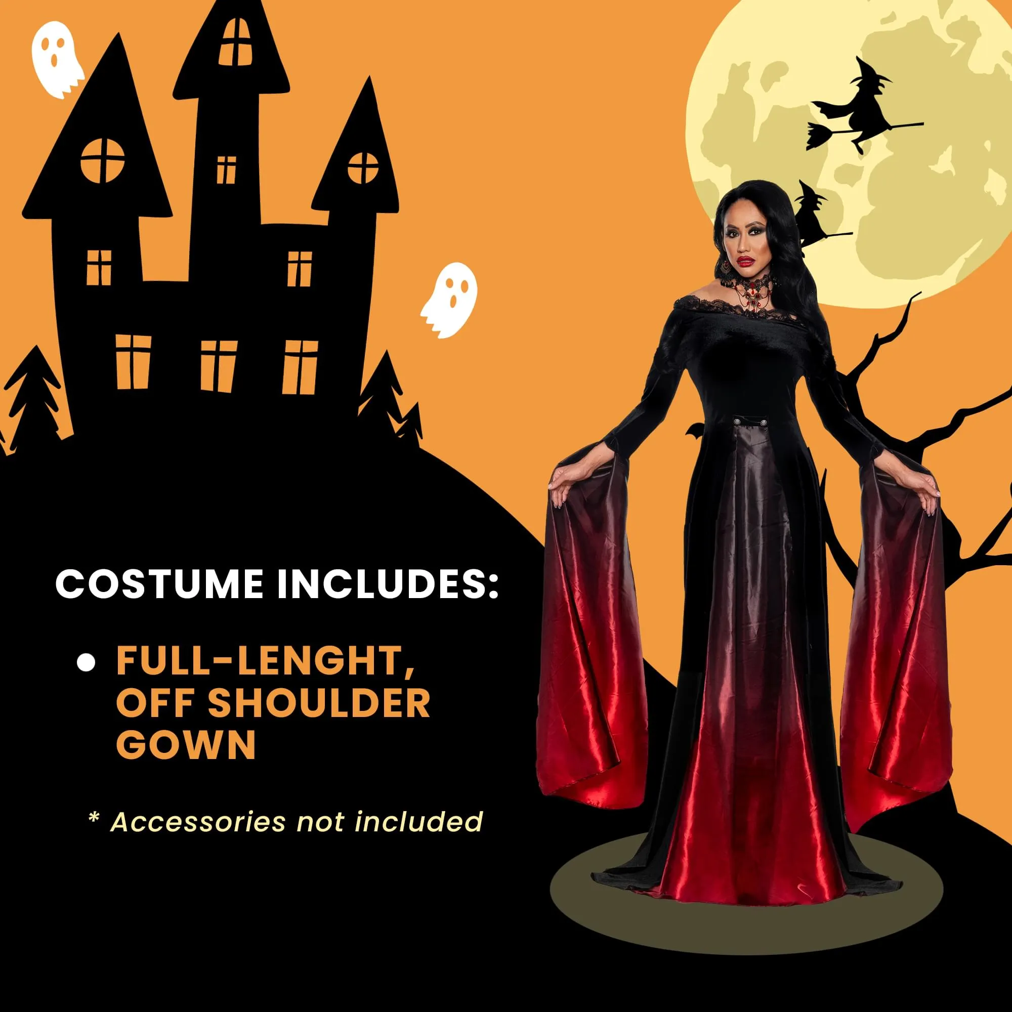 Elegant Vampire Adult Costume