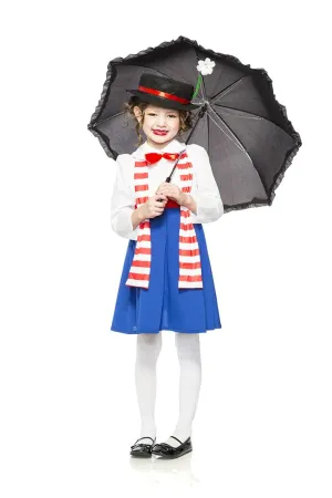 English Nanny Poppins Child Costume