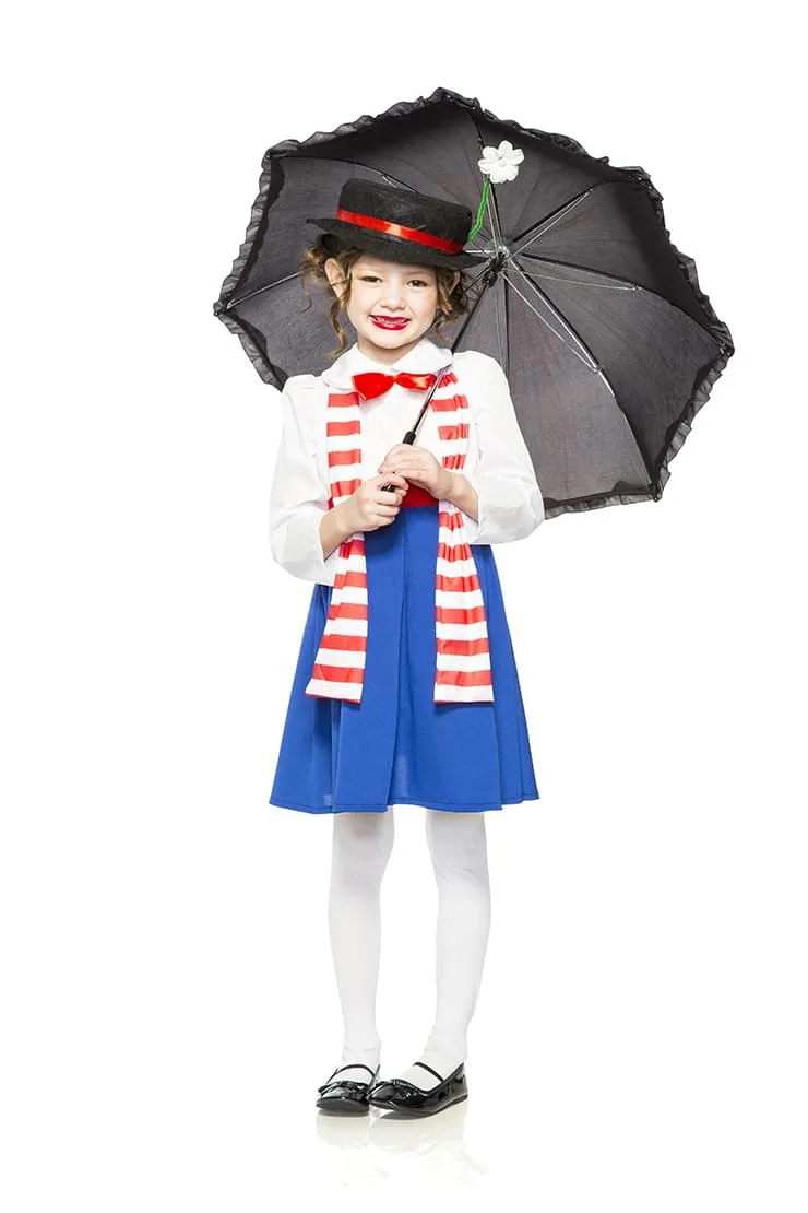 English Nanny Poppins Child Costume