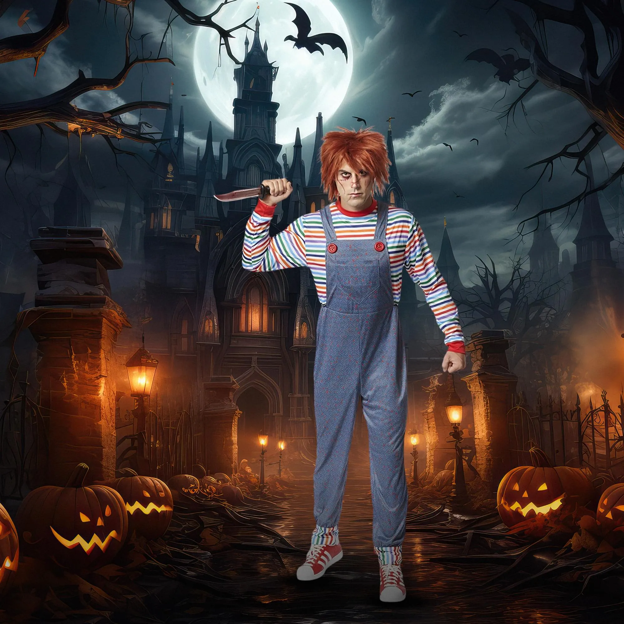 Evil Doll Mens Adult Costume