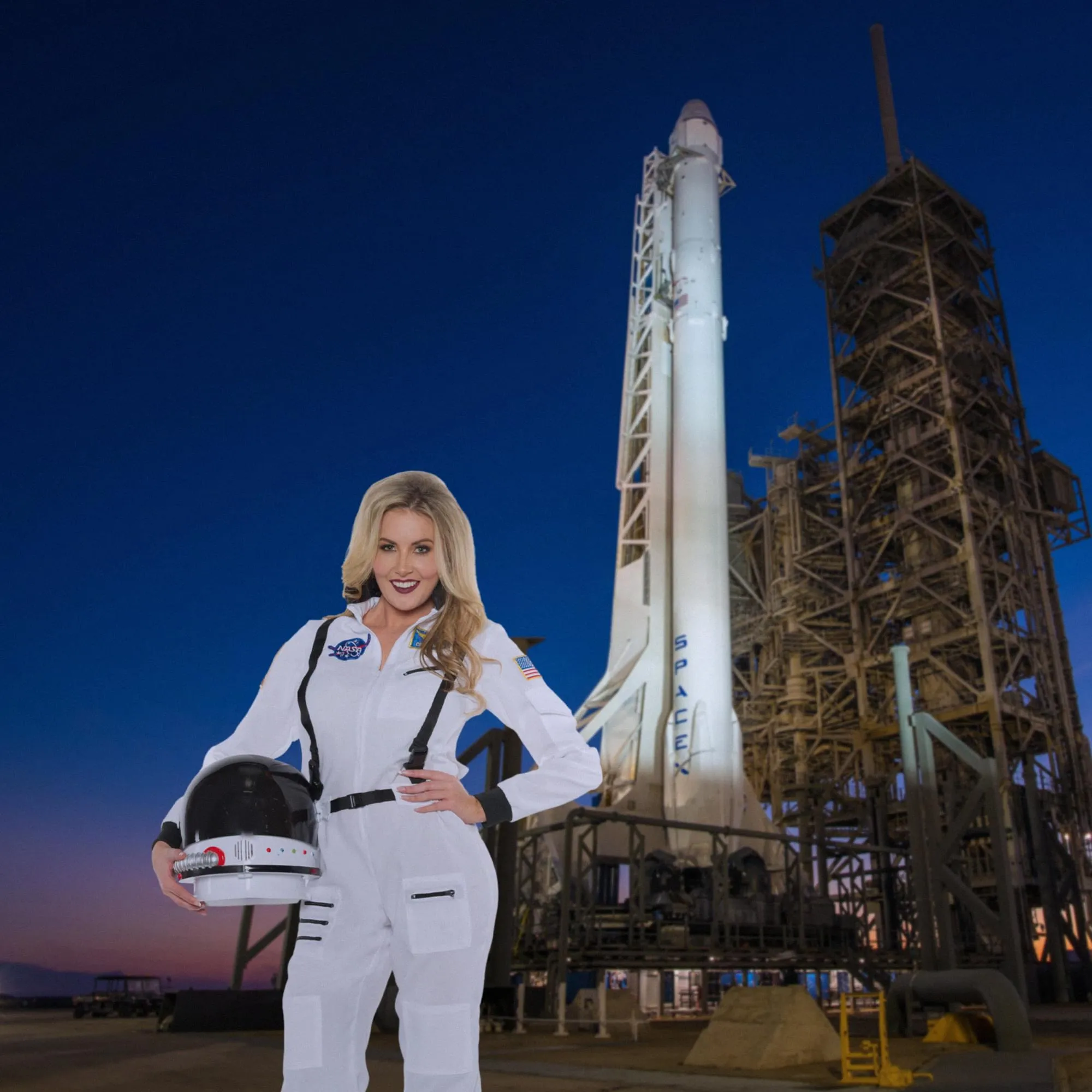 Female Astronaut - White Adult Costume