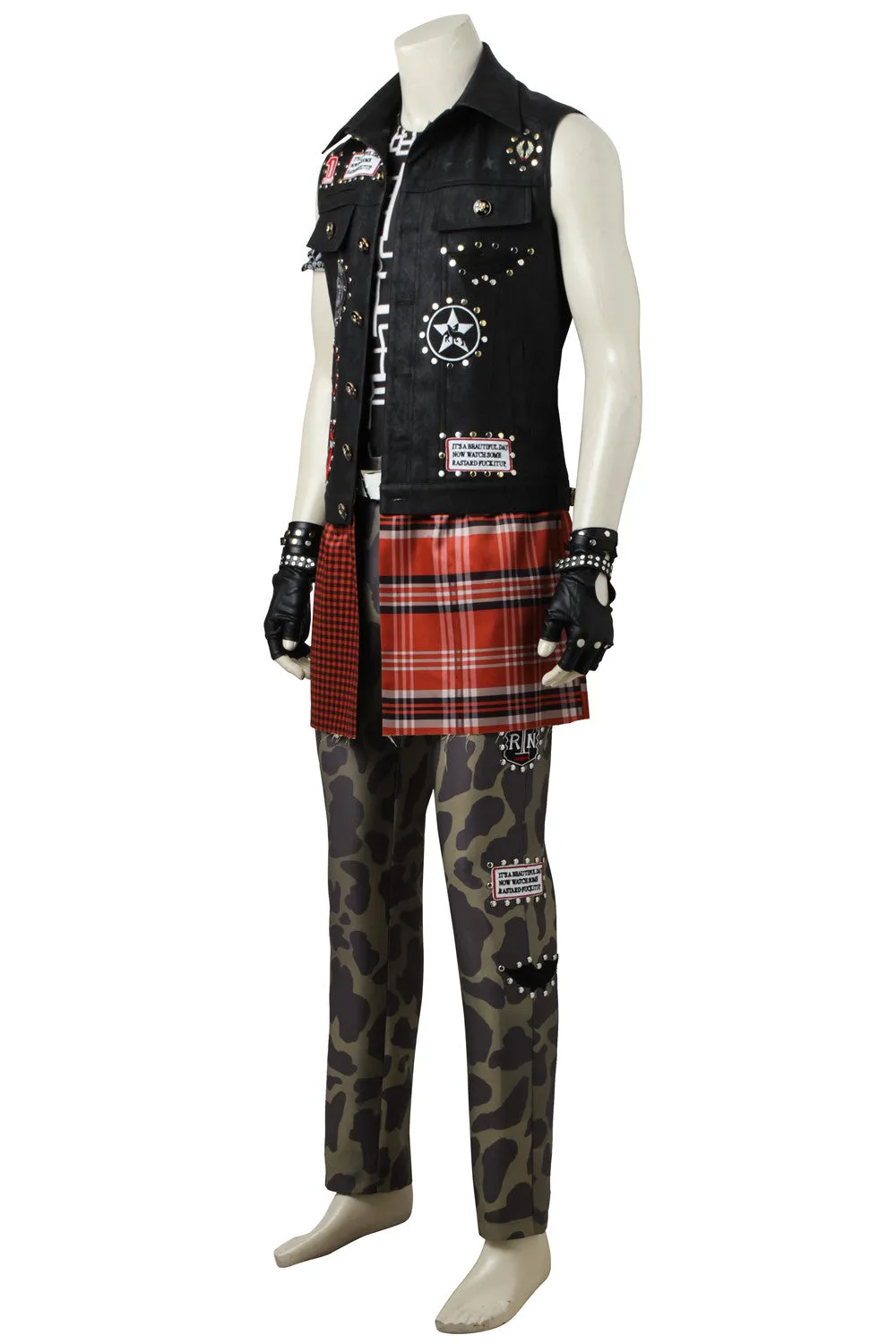 Final Fantasy Prompto Argentum Cosplay Costume With Boots