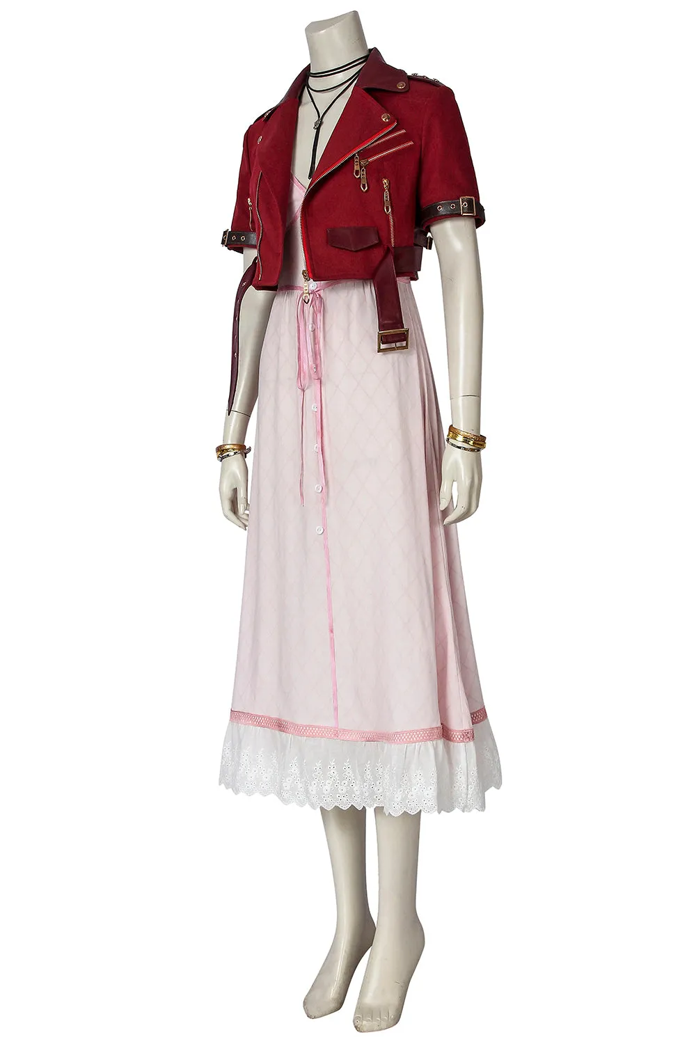 Final Fantasy VII Aerith Gainsborough Cosplay Costume