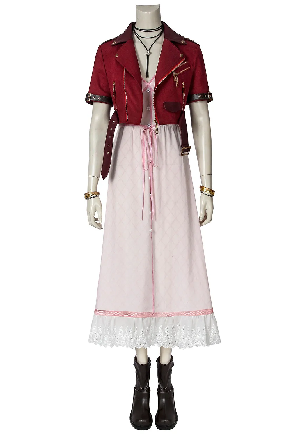 Final Fantasy VII Aerith Gainsborough Cosplay Costume