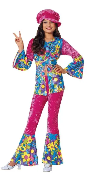 Flower Power Girl's Costume (Pink)