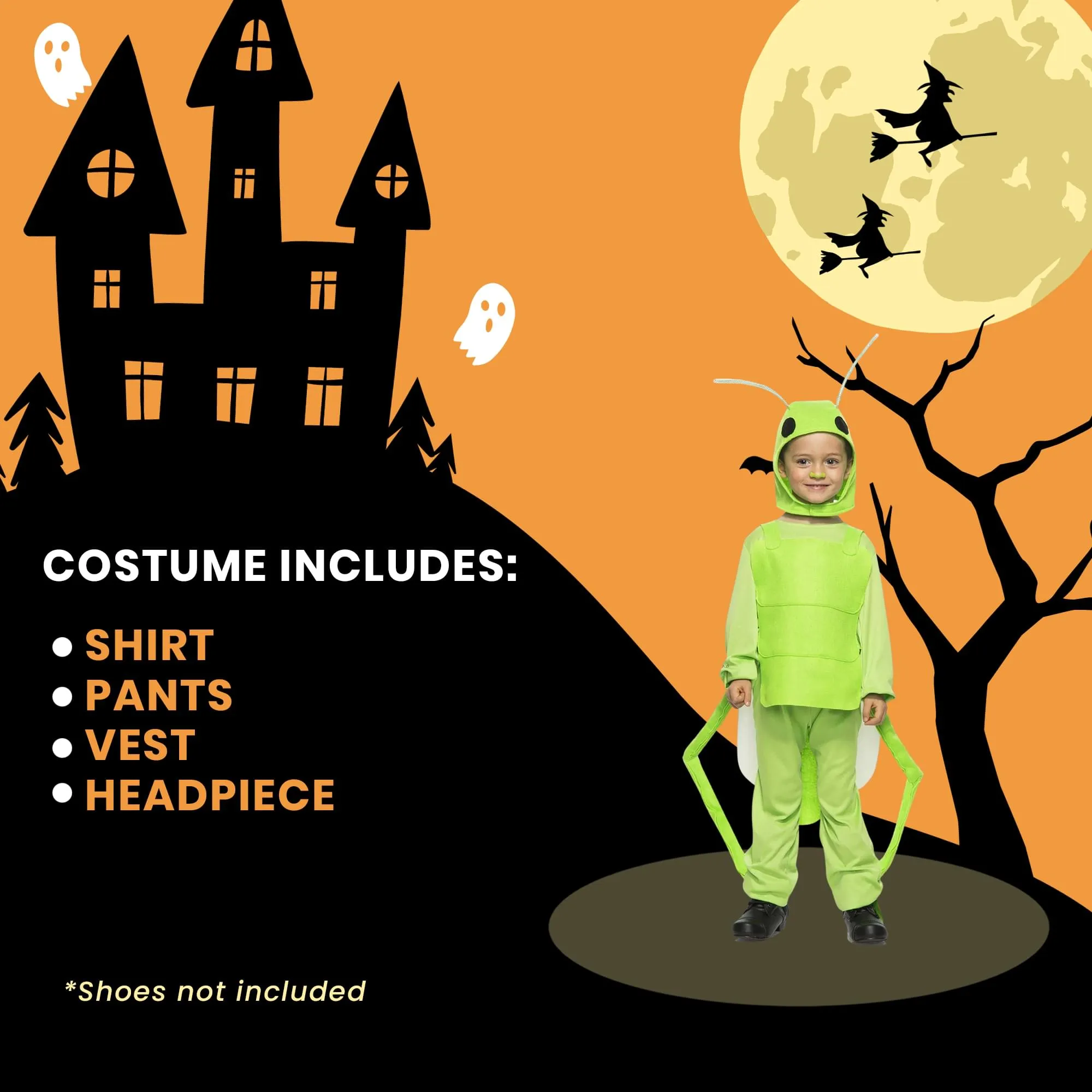 Flying Grasshopper Child Costume