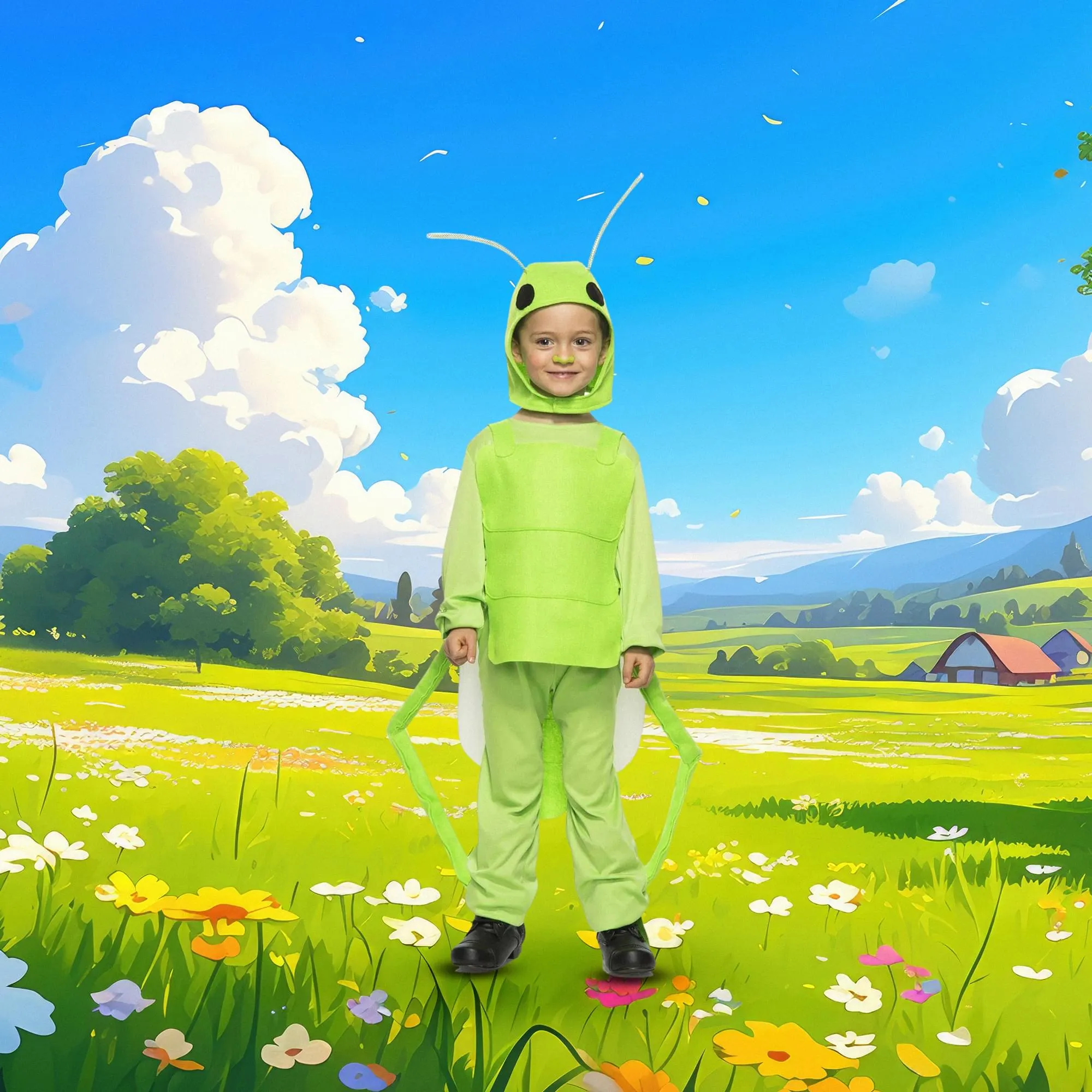 Flying Grasshopper Child Costume
